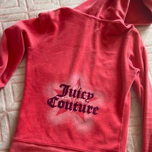 Juicy couture velour zip up